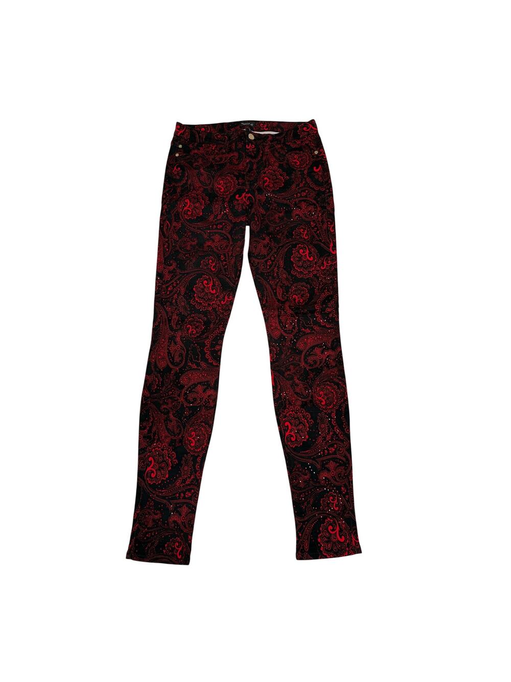 Marciano Paisley Print Skinny Jeans Womens 27 Boho Grunge Whimsigoth Romantic